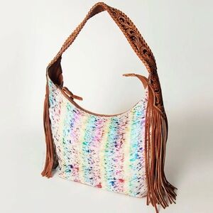 American Darling Colorful Fringe Hobo Bag